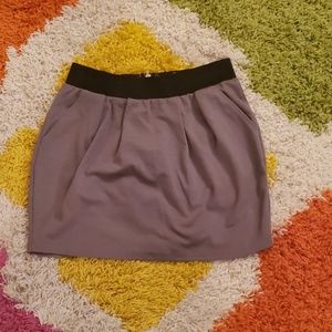 Charlotte Russe Gray Mini Skirt